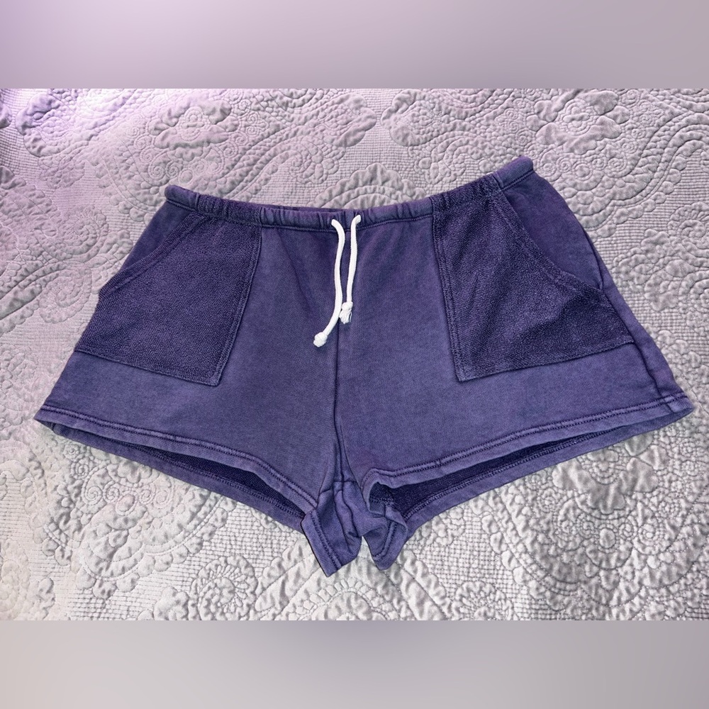 Aerie Blue Shorts with Drawstring Waist